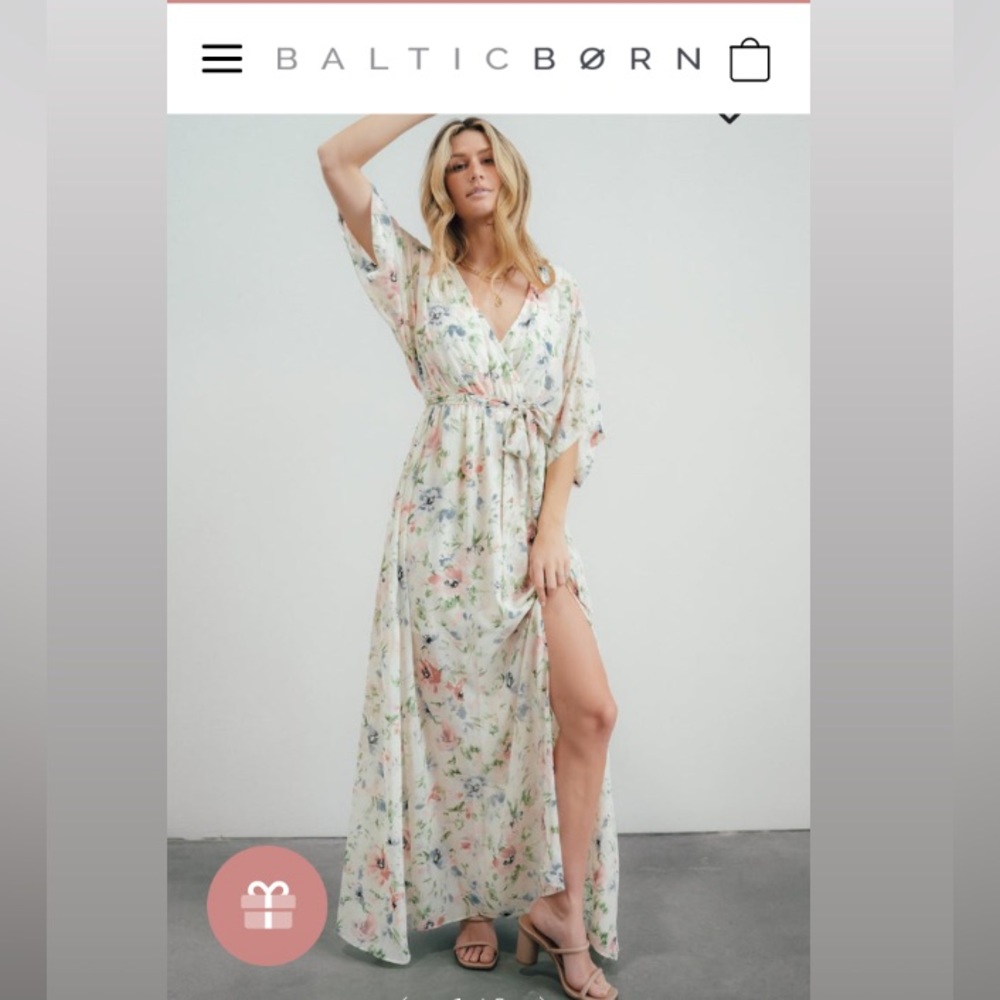 NEW Baltic Born Kia Kimono Maxi Dress Spring Floral